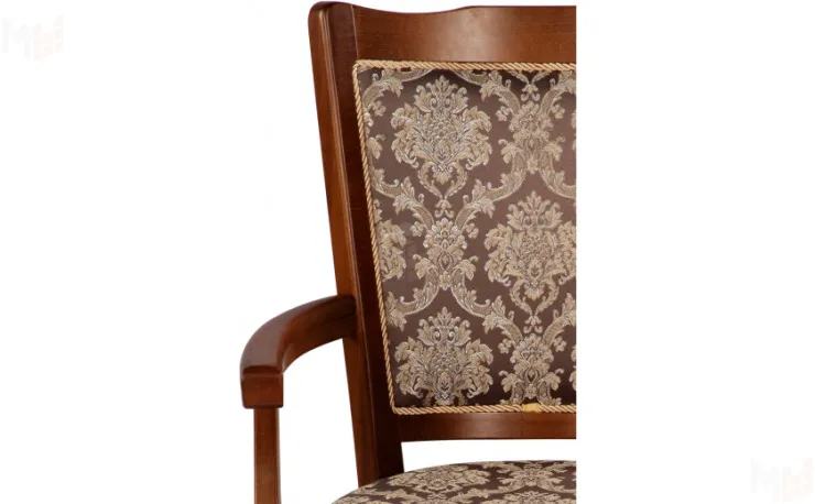 Кресло деревянное с подлокотниками Лорель Миланский орех