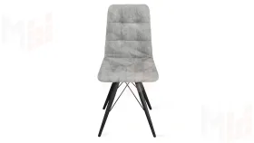 Стул Аспен К3 Черный муар, Велюр Wellmart Silver
