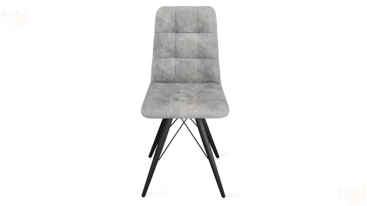 Стул Аспен К3 Черный муар, Велюр Wellmart Silver