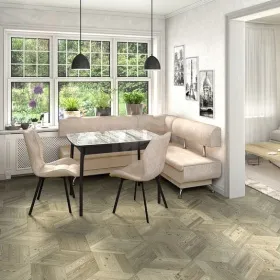 Кухонный диван Валенсия Стандартный комплект 1700х1500 Велюр Латте