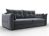 Диван прямой Лига-100 НПБ ( SEVEN 17 серый )