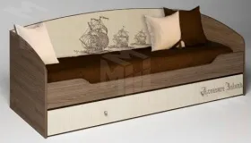 Кровать со спинкой Пираты ПР-01