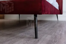 Кровать мягкая Сильвия 1,6 велюр бордо