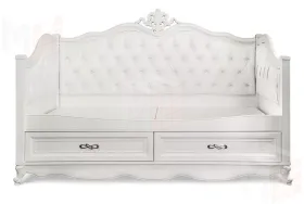 Диван кровать Мишель белый матовый