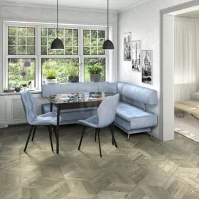 Кухонный диван Валенсия Стандартный комплект 1700х1500 Велюр Лагуна