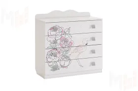  Комод  Фэнтези белый рамух