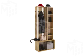 Прихожая Бери дуб крафт золотой/белое дерево