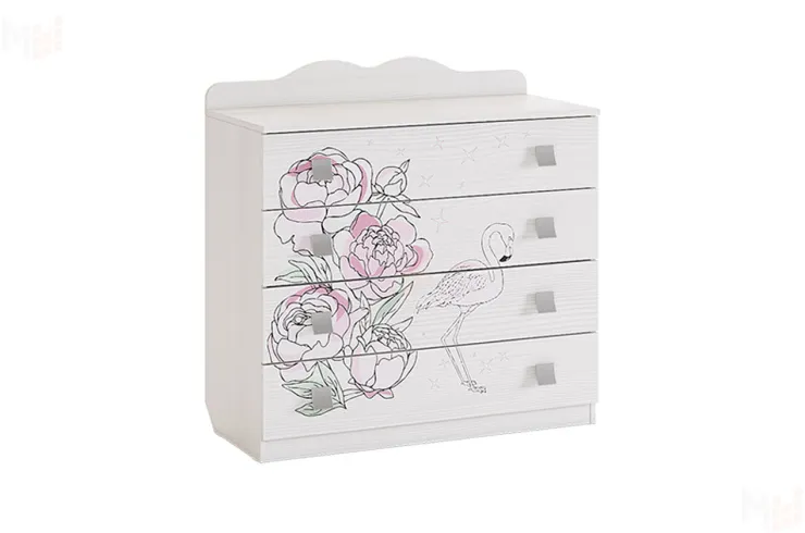  Комод  Фэнтези белый рамух