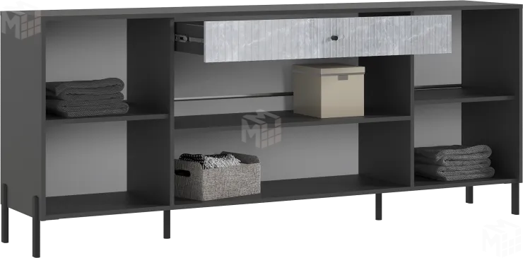 Комод Оливия (мрамор глянец) ножки металл