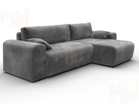 Диван угловой Лига-099 угол универсальный ( TOWER 10 серый )