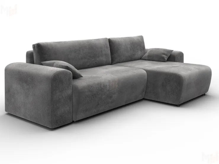 Диван угловой Лига-099 угол универсальный ( TOWER 10 серый )