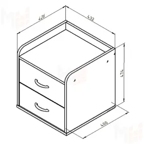 Выкатная тумба Дельта - 24