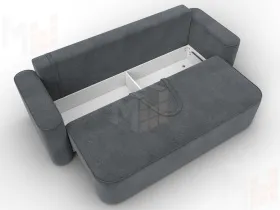 Диван прямой Лига-118 НПБ ( LAIM 23 светло-серый )