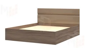 Кровать 1,6 Вегас ясень шимо темный - кофе с молоком