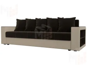 Диван прямой Дубай Лайт ( Коричневый\Бежевый )