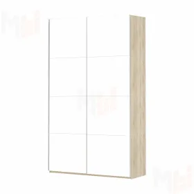 Шкаф-купе Прайм Белое стекло 1200