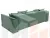 Диван прямой НордСтар НПБ ( Амур 11 зеленый )