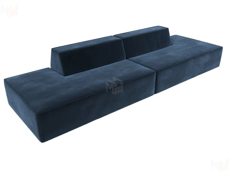 Диван прямой модульный Монс лофт ( TOWER 13 синий )