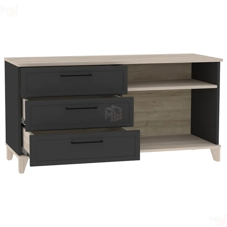 Тумба МЦН AURELIO 5 Блеквуд сатиновый/Антрацит