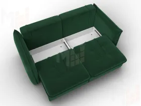 Диван прямой Лига-100 НПБ ( SEVEN 626 зеленый )