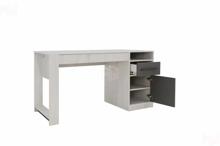 Стол письменный Нильс Дуб Эльза/Темно-Серый Лофт