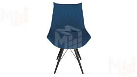 Стул Фэнди К3 Черный муар, Велюр Confetti Blue