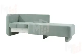 Кушетка Хьюстон на пружинном блоке Зеленый