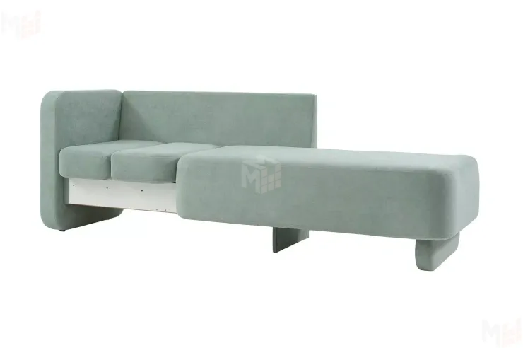 Кушетка Хьюстон на пружинном блоке Зеленый