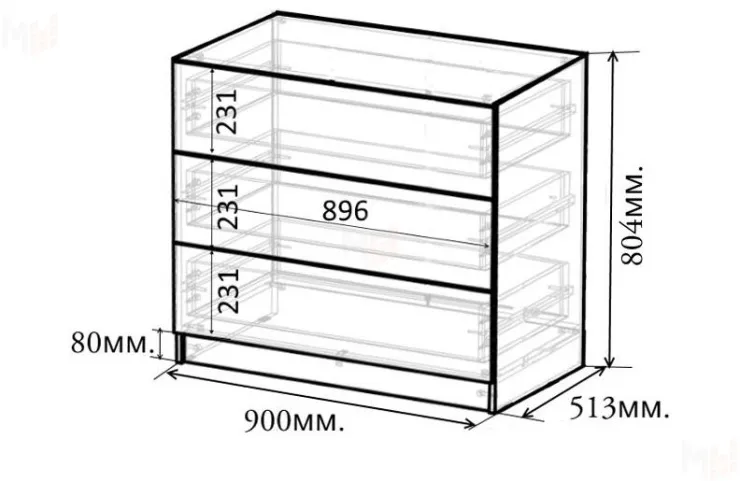 Серия детской мебели Пираты - комната №2