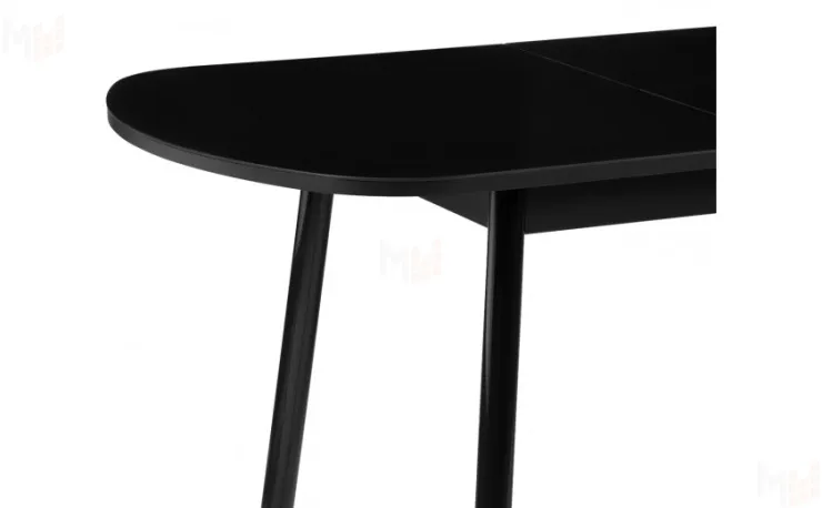 Стол раскладной стеклянный Вин 120 Черный