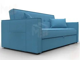 Диван прямой Лига-104 (160) ( Амур 10 голубой )