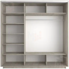 Шкаф-купе Экспресс трио (2 зеркала) 2100 Ясень