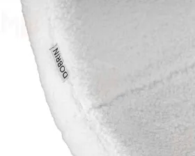 Стул обеденный DOBRIN MILO (черные ножки, белый букле (UF992-01))