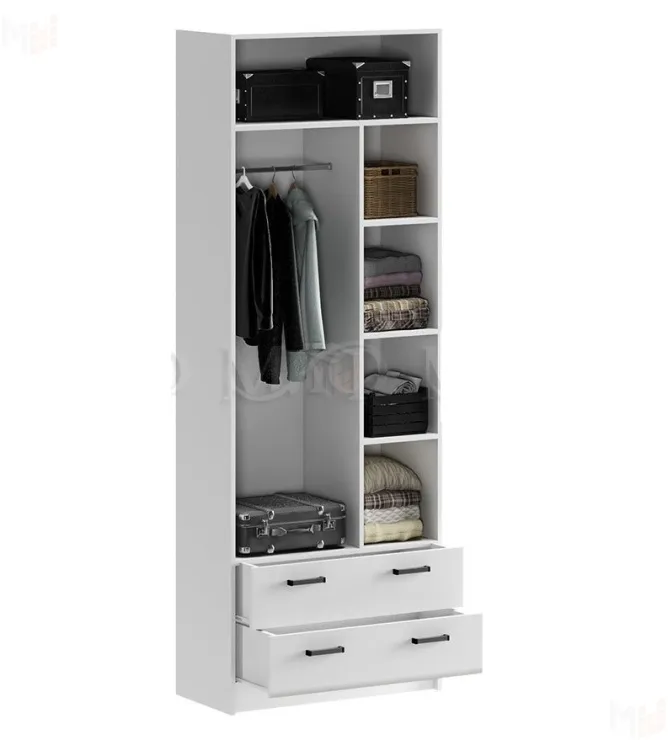 Детский шкаф Вега New белый глянец