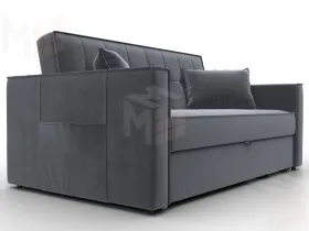 Диван прямой Лига-104 (140) ( SEVEN 17 серый )