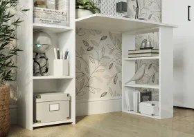 Стол компьютерный Асти-4 (белый)