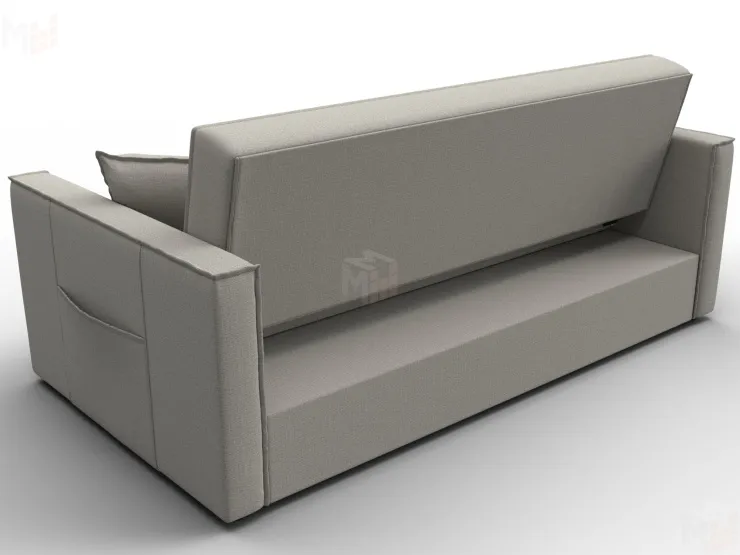 Диван прямой Лига-104 (160) ( Амур 02 бежевый )