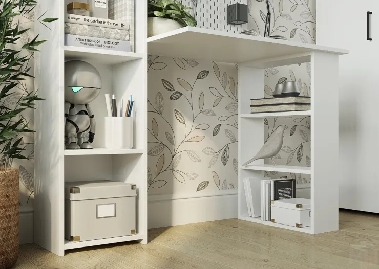 Стол компьютерный Асти-4 (белый)