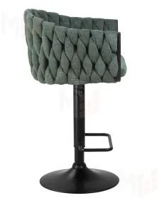 Стул барный DOBRIN LEON (зеленая ткань (LAR 275-23))