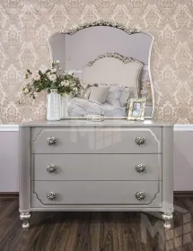 Комод Лали 3 ящика серый камень