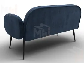 Диван прямой Лига-086 ( TOWER 13 синий )