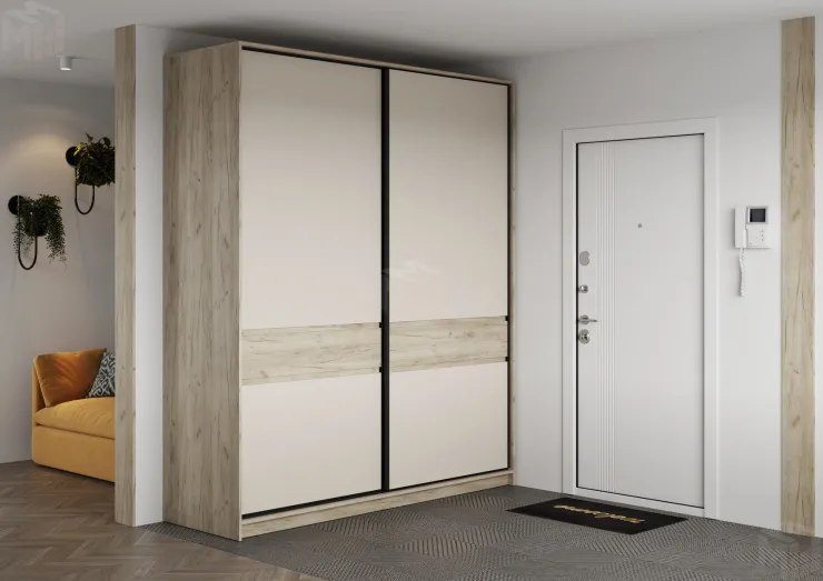 Шкаф-купе Бостон ШК-005 (крафт серый/кашемир)