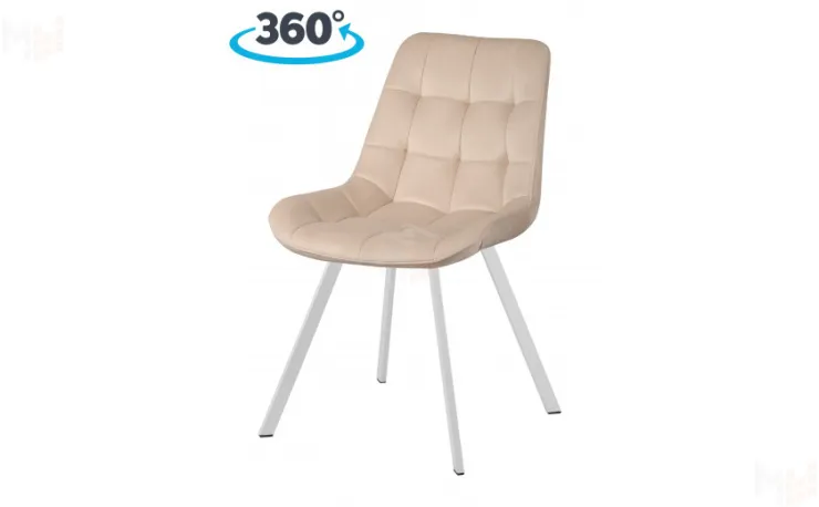 Стул поворотный Эйден М Confetti cream/белый