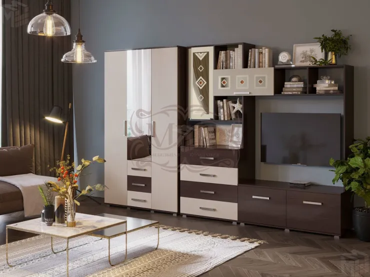 Гостиная Белла со шкафом 3-х дверным