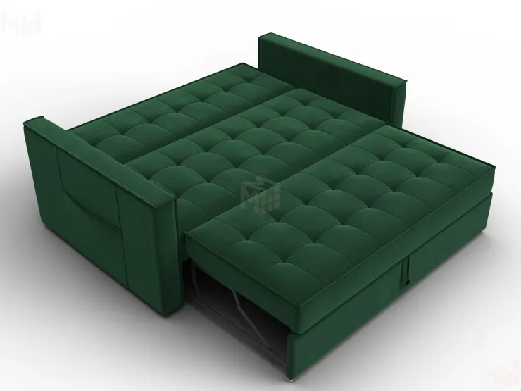 Диван прямой Лига-104 (140) ( SEVEN 626 зеленый )