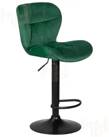 Стул барный DOBRIN BARNY BLACK (зеленый велюр (MJ9-88))