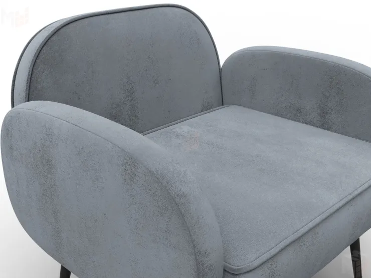 Кресло Лига-086 ( велюр TOWER 10 серый )