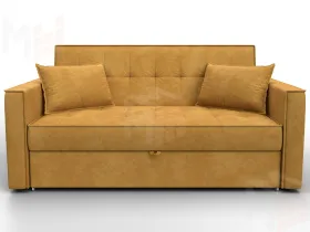 Диван прямой Лига-104 (140) ( BRUT 10 желтый )