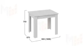 Стол раздвижной Промо тип 3 Белый