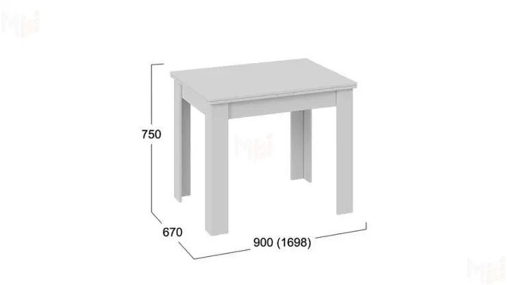 Стол раздвижной Промо тип 3 Белый